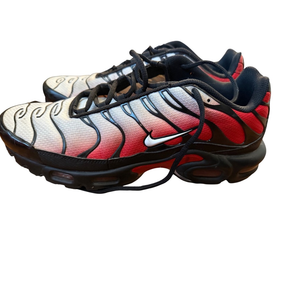 Nike Air Max Plus TN Black/University Red/White Sneakers Men's Size 12